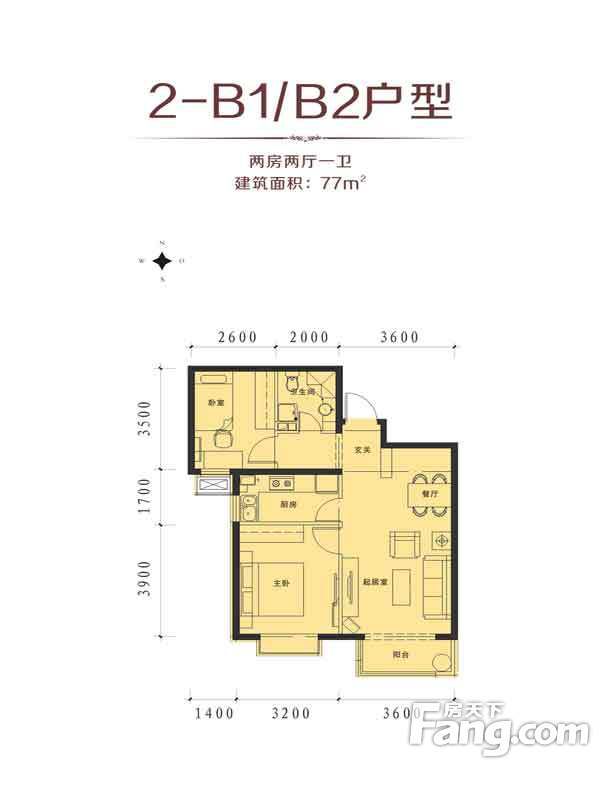 包頭裝修方案包頭藍(lán)澤·大金城77㎡