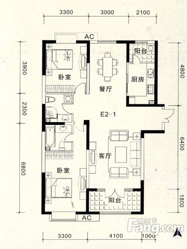 包頭裝修方案包頭濱海名都117.16㎡