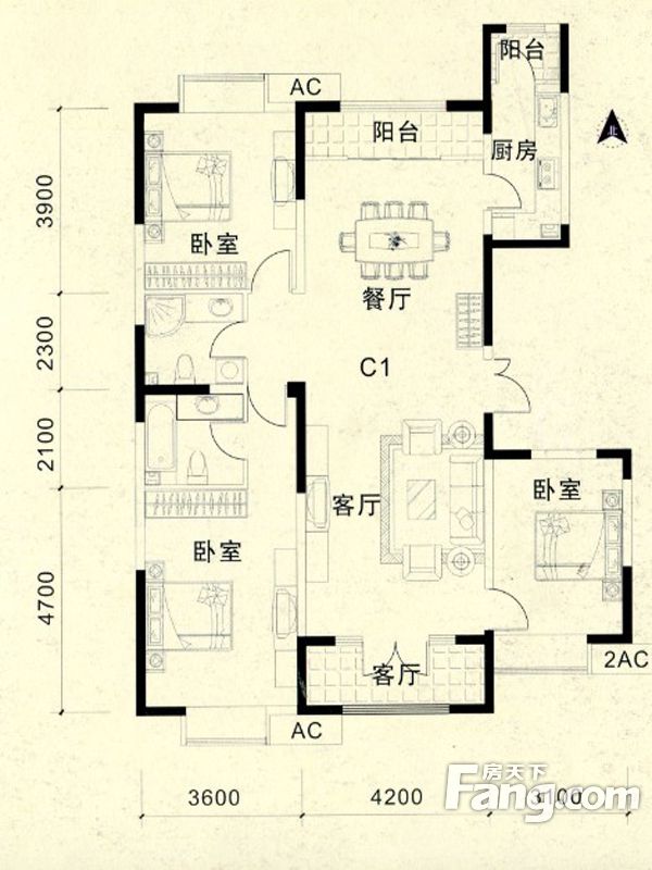 包頭裝修方案包頭濱海名都143.16㎡