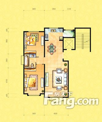 包頭裝修方案包頭四季花城109.00㎡