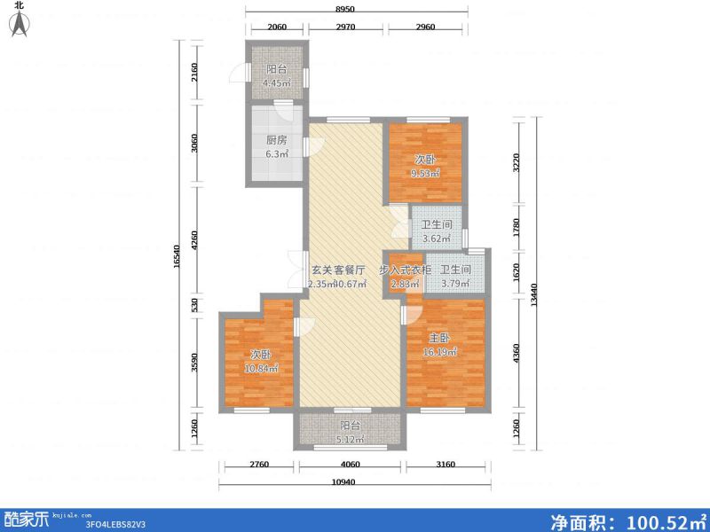 包頭裝修方案包頭萬合廣場(chǎng)126㎡