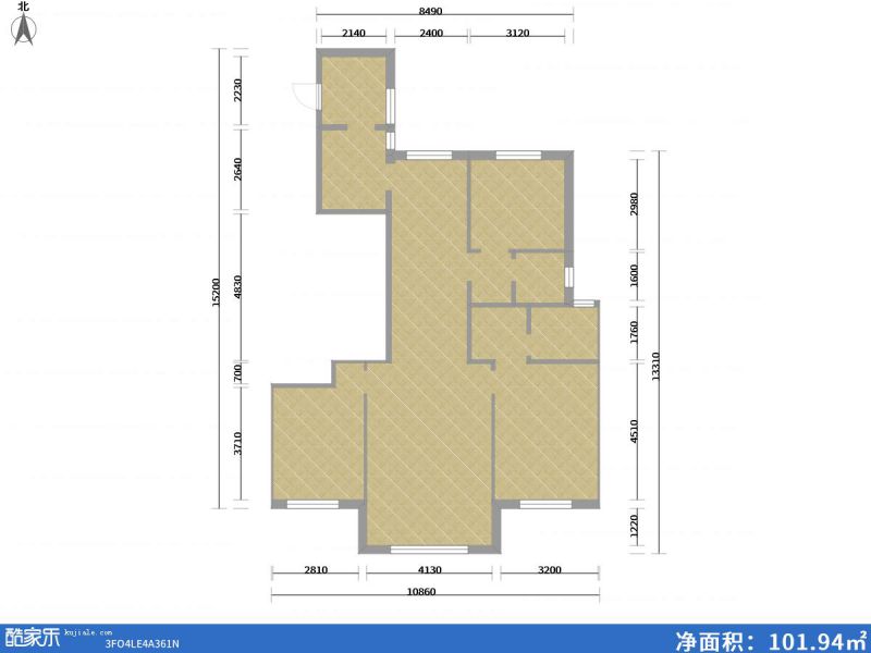 包頭裝修方案包頭萬合廣場(chǎng)140㎡